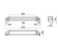 Intercooler Aluminio CI 624 000P MAHLE para OPEL ASTRA K ASTRA K Sports Tourer
