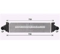 Intercooler Aluminio VO4297 AVA QUALITY COOLING para VOLVO S60 II V40 Hatchback