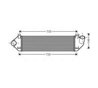 Intercooler Aluminio VOA4134 AVA QUALITY COOLING