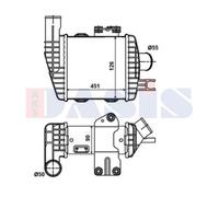 Intercooler Compatible Para KIA Sportage JE KM Hyundai Tucson JM 190x205x90