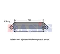 Intercooler Compatible Para Volvo V50 MW C70 II Cabriolet 544 650x115x50