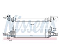 Intercooler De Aire A Aire De Aluminio Compatible Para Nissan Qashqai +2 I