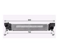 Intercooler De Aluminio Con Aletas Soldadas Compatible Para MINI Mini F56 F55