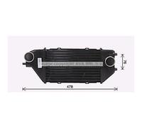 Intercooler De Aluminio Con Aletas Soldadas Para Honda CR-V II RD_ FR-V BE
