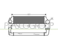 PRASCO Intercooler Compatible Para BMW 3 Series Touring E46 320d 330d 320td