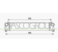 Intercooler De Aluminio Para Suzuki SX4 GY 1.9 DDIs 4x4 Fiat Sedici FY