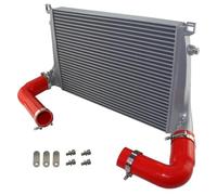 Intercooler del turbocompresor Para VW Para Arteon Para Golf R MK8 Para GTI EA888 Gen.4 Seat Leon 2020+ FMIC Kit Intercooler Montaje Frontal Aluminio(Red)