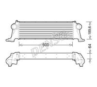 DENSO Intercooler para Iveco Daily VI Caja V Camión / Chasis DIT12004