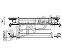 Intercooler DIT01001 DENSO para ALFA ROMEO FIAT