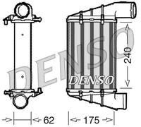 Intercooler DIT02001 DENSO para AUDI VW