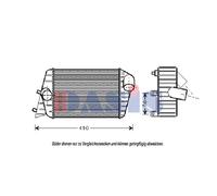 Ladeluftkühler Intercooler Para Fiat Stilo 192 087000N 240x175x62
