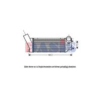 Intercooler Ladeluftkühler para Peugeot 307 SW Citroën Xsara Break 167003N