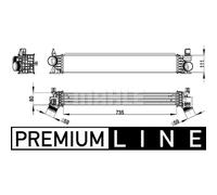 Intercooler MAHLE CI 148 000P