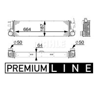 Intercooler MAHLE CI 180 000P