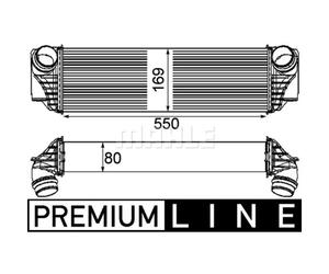 Intercooler MAHLE CI 185 000P