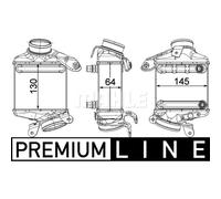 Intercooler MAHLE CI 186 000P izquierda