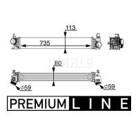 Intercooler MAHLE CI 217 000P