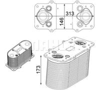 Intercooler MAHLE CI 232 000P