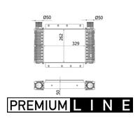 MAHLE ORIGINAL CI 544 000P Intercooler