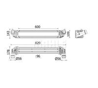 MAHLE ORIGINAL CI 668 000P Intercooler