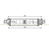 Intercooler ME328N002 PRASCO Para MERCEDES-BENZ