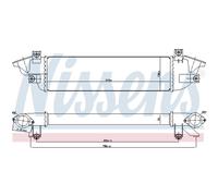 Intercooler Aluminio 961010 NISSENS para MITSUBISHI FIAT