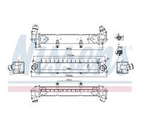 NISSENS Intercooler LLK Radiador Para Hyundai Kona 1.0 T-GDi
