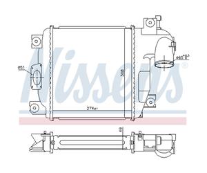 Intercooler NISSENS 961424