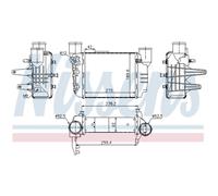 Intercooler Aluminio 96709 NISSENS para AUDI SEAT
