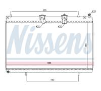 Intercooler NISSENS Para Peugeot 407 SW 6E_ 807 E 6D_ Citroën