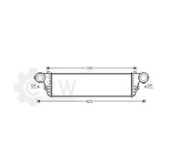 Intercooler Para Mercedes-Benz Clase C Coupé Bj.02-08