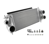 Intercooler para turbo Apto para F150 Apto para F-150 2.7L/3.5L EcoBoost 2015-2019 Intercooler negro plateado Enfriador de aire de turbo(Silver)