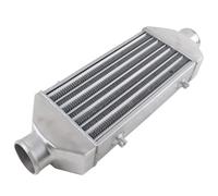 Intercooler para turbo Intercooler de montaje frontal 300 * 160 * 65mm Universal Turbo Intercooler barra y placa OD = 63mm Enfriador de aire de turbo