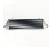 Intercooler para turbo Intercooler de montaje frontal 550x180x65mm Barra y placa Turbo Intercooler Universal OD = 63mm Enfriador de aire de turbo