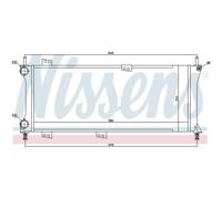Intercooler Radiador De Motor NISSENS Para Fiat Panda 141A