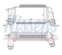 Intercooler Refrigerado por Aire Aluminio Apto para Ford Fiesta VI B-Max