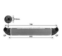 Intercooler Refrigerado por Aire Aluminio Apto para Opel Astra K B16 Caravana