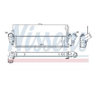 Intercooler Refrigerado por Aire Aluminio Apto para Renault Kangoo KC0/1_ FC0 /