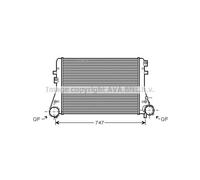 Intercooler Refrigerado por Aire Aluminio Apto para VW Passat Variant, Tiguan