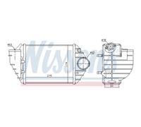 Intercooler Aluminio 96690 NISSENS para AUDI VW SKODA
