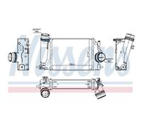 Intercooler Aluminio 961122 NISSENS para NISSAN RENAULT