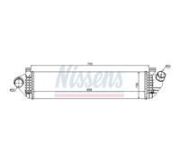 Intercooler Refrigerado por Aire Aluminio para Volvo V50 Mw 545 V40 Sedán 542
