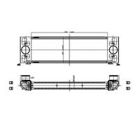 Intercooler Refrigerado por Aire Apto para Ford Transit Bus Fd _ Fb _ FS _ Fz _