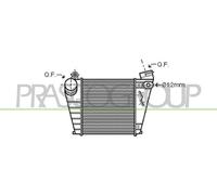 Intercooler Refrigerado Por Aire De Aluminio Para Audi A3 8L1 Golf IV 1J1 1J5