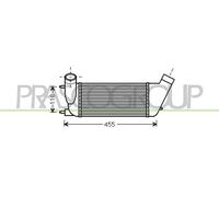 Intercooler Refrigerado Por Aire De Aluminio Para Citroën Jumpy C8 EA_ EB_ VF3V_