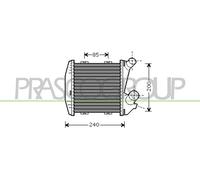 PRASCO Intercooler Refrigerado Por Aire De Aluminio Para Smart City-Coupe Cabrio