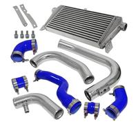 Intercooler turbo Auto Intercoolers Montaje Frontal Para Audi Para A4 1,8 T Turbo B6 Para Quattro 2002-2006 Kit Tubería Intercooler Enfriador Aire Carga(Blue)