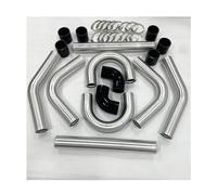 Intercooler turbo Auto Los Intercoolers Soporte Delantero Cargan El Equipo Universal La Tubería Intercooler Turbo Refrigerador Aire 450x140x65 2.0'(2.0 Inch PK 8pcs kit)