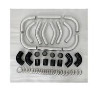 Intercooler turbo Auto Los Intercoolers Soporte Delantero Cargan El Equipo Universal La Tubería Intercooler Turbo Refrigerador Aire 450x140x65 2.0'(2.0 Inch 12pcs kit)