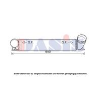 Intercooler Turbo Compatible Para BMW Serie 3 Touring E91 E90 E93 510x95x110